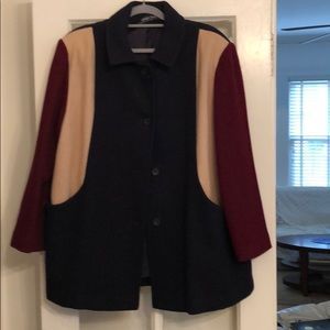 Vintage Herman Kay woman’s pea coat XL